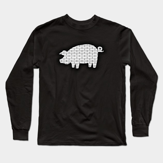 Brick Pig Long Sleeve T-Shirt by Veraukoion